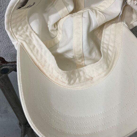 Tory Burch Logo Hat cotton baseball cap Tennis Pickleball White - Picture 11 of 14